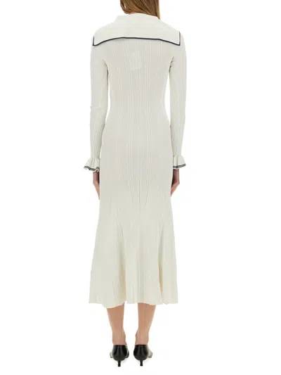 Self-portrait Self Portrait White Viscose Blend Dress Women In White
