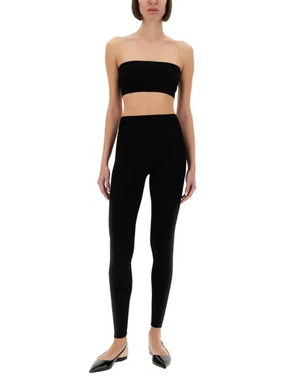 Fabiana Filippi Viscose Leggings In Black
