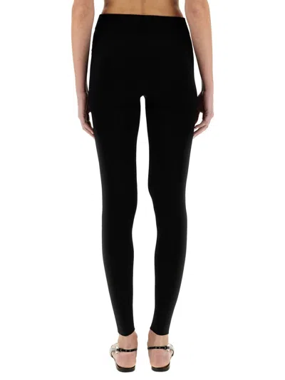 Fabiana Filippi Viscose Leggings In Black