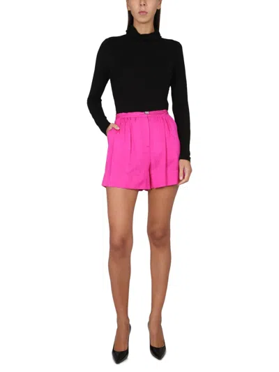 Moschino Viscose Shorts In Pink