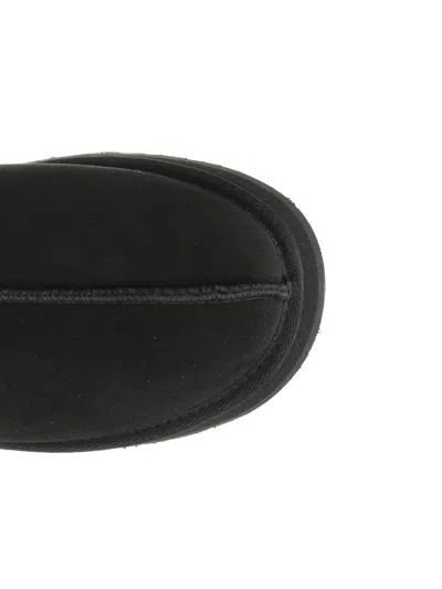 Ugg Tasman Slip-on Shearling Flat Mules In Black