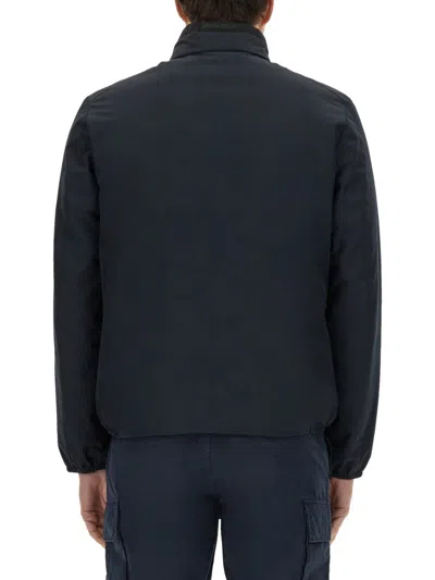 Woolrich Waterproof Bomber Jacket In Black