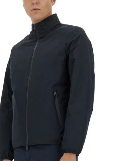 Woolrich Waterproof Bomber Jacket In Black