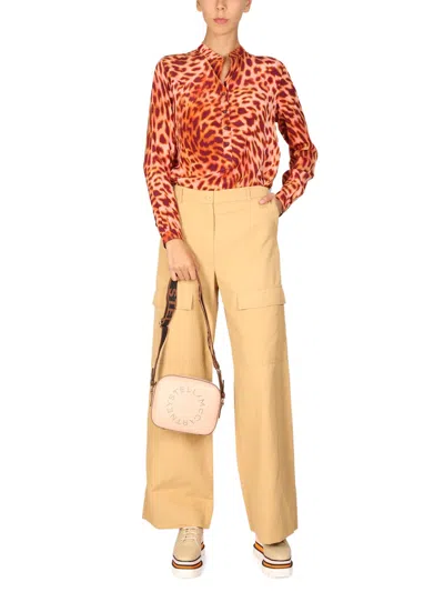 Stella Mccartney Straight-leg Cargo Pants In Yellow