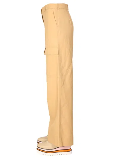 Stella Mccartney Straight-leg Cargo Pants In Yellow