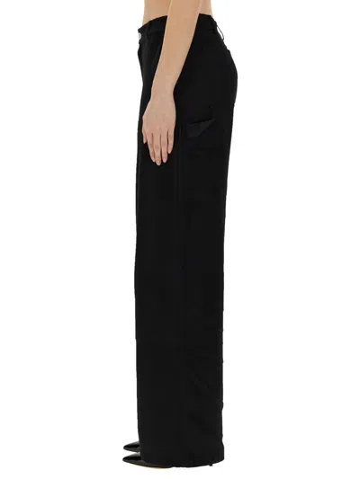Moschino Jeans Wide Leg Pants In Black