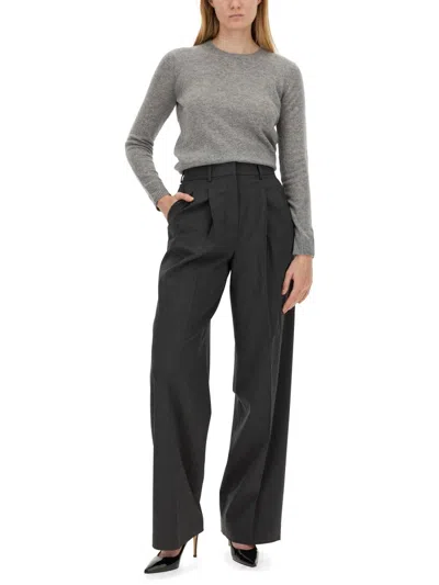 Theory Wide Leg Pants In Black