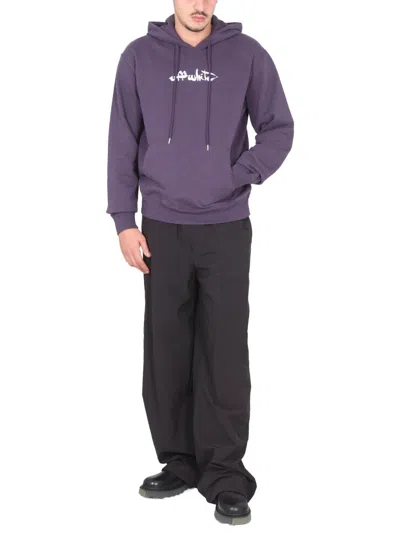 Off-white Relaxed Fit Wide-leg Pants In Black