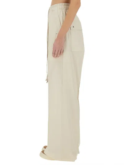 Rick Owens Wide Leg Pants In White