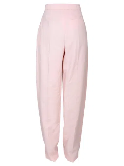 Alexander Mcqueen Mcqueen Women Pants With Front Pleats In Pink