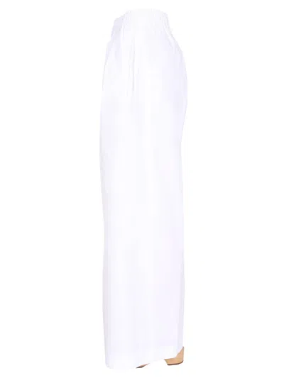Aspesi Wide Leg Trousers In White