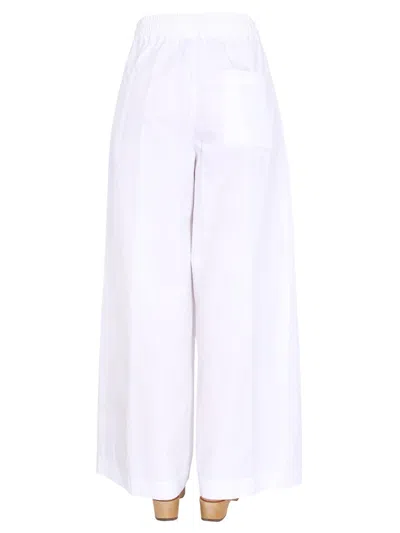 Aspesi Wide Leg Trousers In White