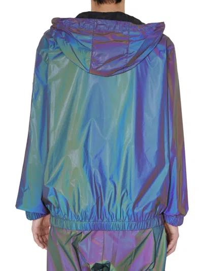 Marcelo Burlon County Of Milan Marcelo Burlon Wind Jacket In Blue
