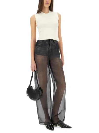 Haikure Winona Sheer Organza Pants In Black