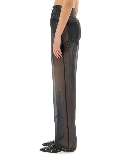 Haikure Winona Sheer Organza Pants In Black