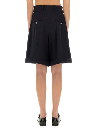 Patou Women's Wool Bermuda Shorts In Black