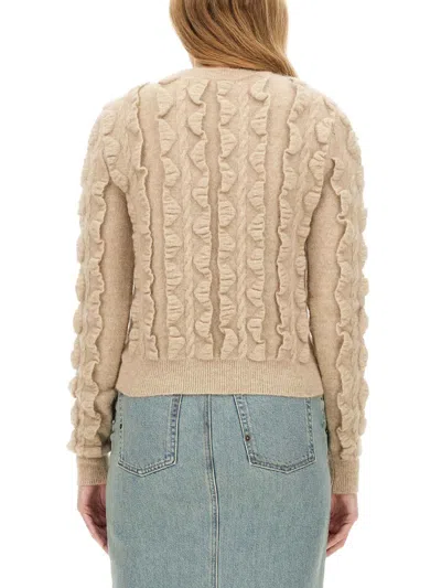 Moschino Wool Blend Sweater In Brown
