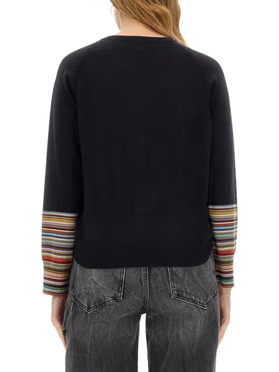 Paul Smith Womens Knitted Cardigan Button Thru In Black