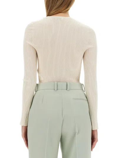 Lanvin Wool Cardigan In Neutral