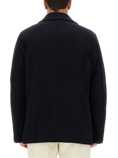 Fay Wool Coat In Black
