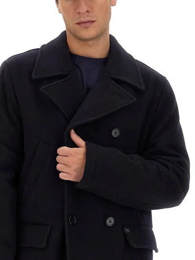 Fay Wool Coat In Black