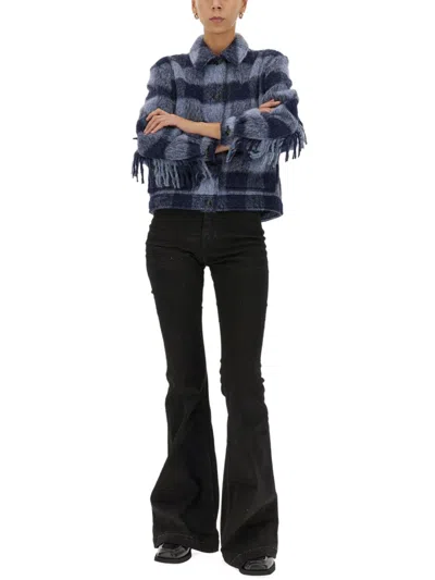 Woolrich Wool Jacket In Blue