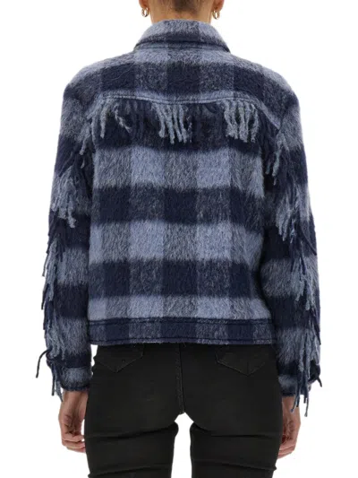 Woolrich Wool Jacket In Blue