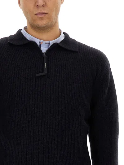 Aspesi Wool Jersey. In Black