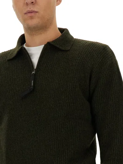 Aspesi Wool Jersey. In Black