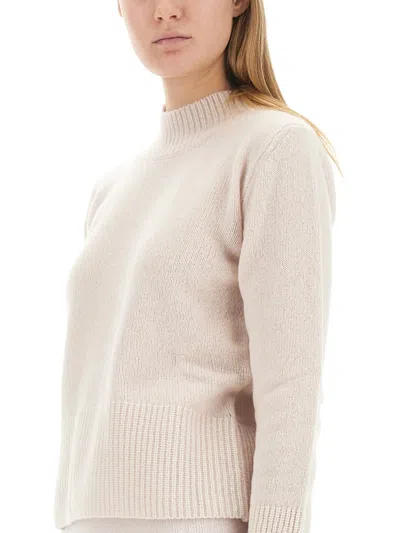 Alysi Chocolat Woman Turtleneck Light Pink Size S Virgin Wool In Neutral