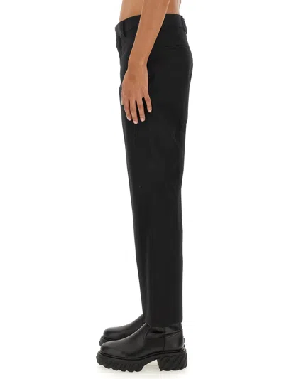 Off-white Off White Ow Wool Trousers In Black
