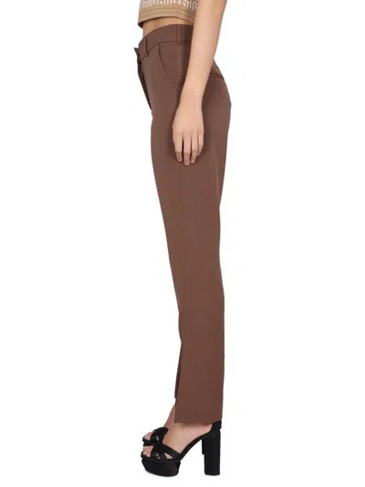 Balmain Wool Pants In Brown