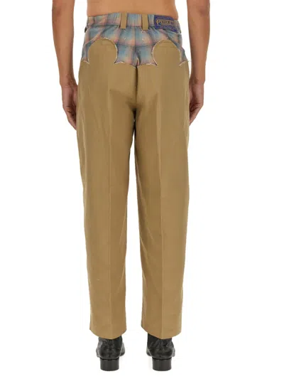 Maison Margiela Men's Wool Pants In Brown