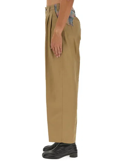 Maison Margiela Men's Wool Pants In Brown