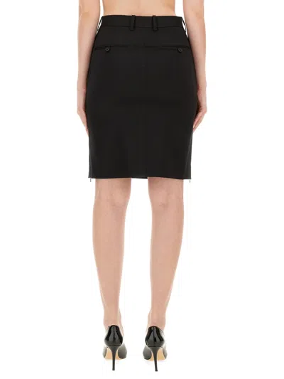 Helmut Lang Midi Skirt In Black