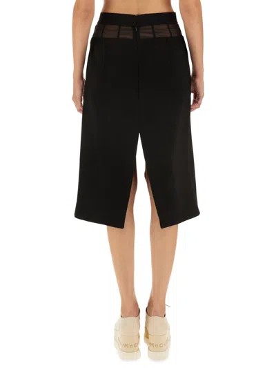 Stella Mccartney Midi Skirt In Black