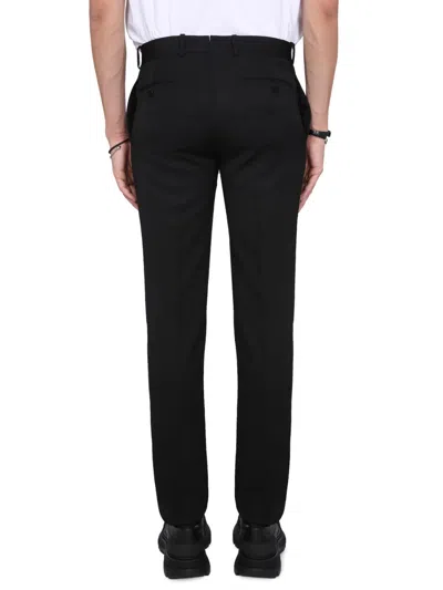 Alexander Mcqueen Wool Suit Pants In Black