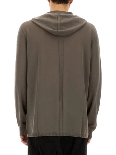 Rick Owens Wool Sweatshirt In Gray