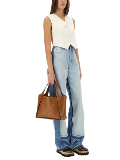 Stella Mccartney Wool Tailoring Short Vest In White