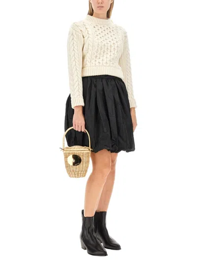 Patou Woven Sweater In Neutral