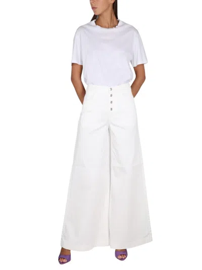 Department Five Department 5 Yoko Extraflare Pants In White