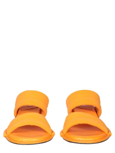 Miista Strap Heeled Sandals In Orange