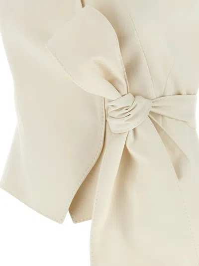Max Mara Zampa Gilet White In Neutral