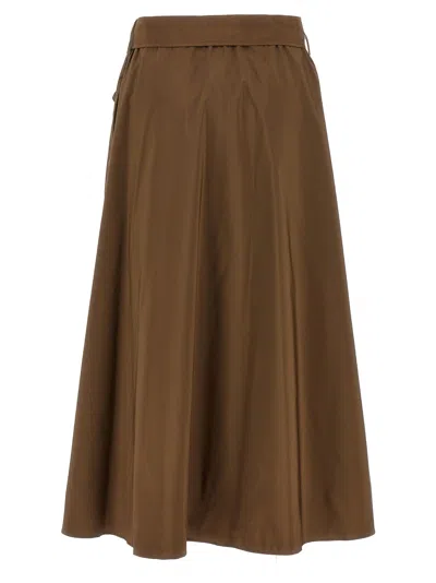 Weekend Max Mara Zarda Skirts Brown In Brown