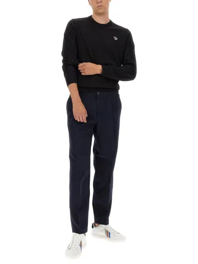 Ps By Paul Smith Ps Paul Smith Mens Reg Fit Sweatshirt Man Sweatshirt Midnight Blue Size S Organic Cotton In Multi