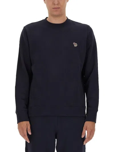 Ps By Paul Smith Ps Paul Smith Zebra Logo Sweatshirt In Organic Cotton