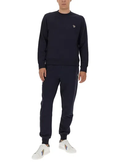 Ps By Paul Smith Ps Paul Smith Zebra Logo Sweatshirt In Organic Cotton