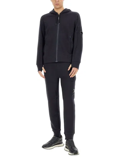 C.p. Company Zip Sweatshirt. In Multi