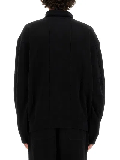 Helmut Lang Zip-up Sweatshirt In Black