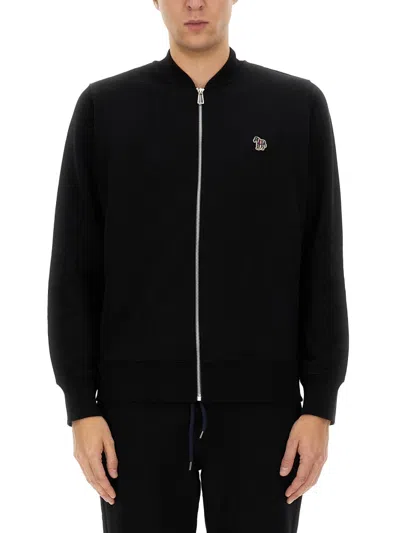 Ps By Paul Smith Ps Paul Smith Zebra Sweatshirt In Black